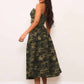 Camo Midi Skirt