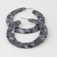 Slim Marble Hoop & Huggie Earrings