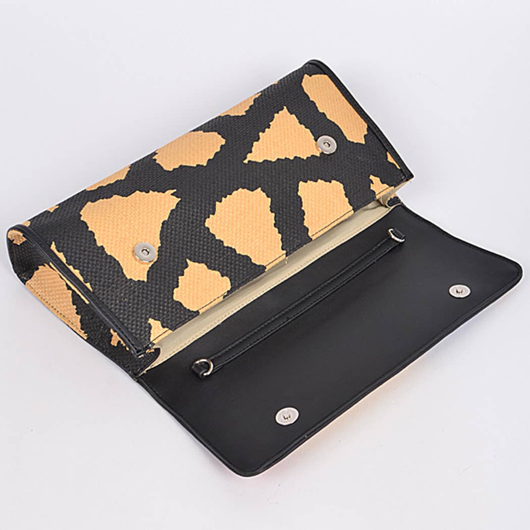 Animal Print Clutch With Color Palette
