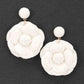 Fabric Flower Earring