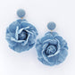 Denim Flower Earring