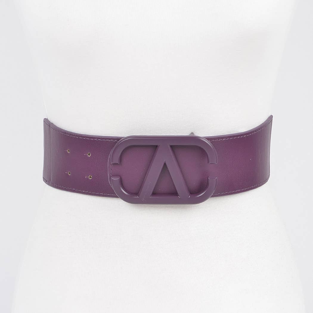 Color Metal Buckle Elastic Belt