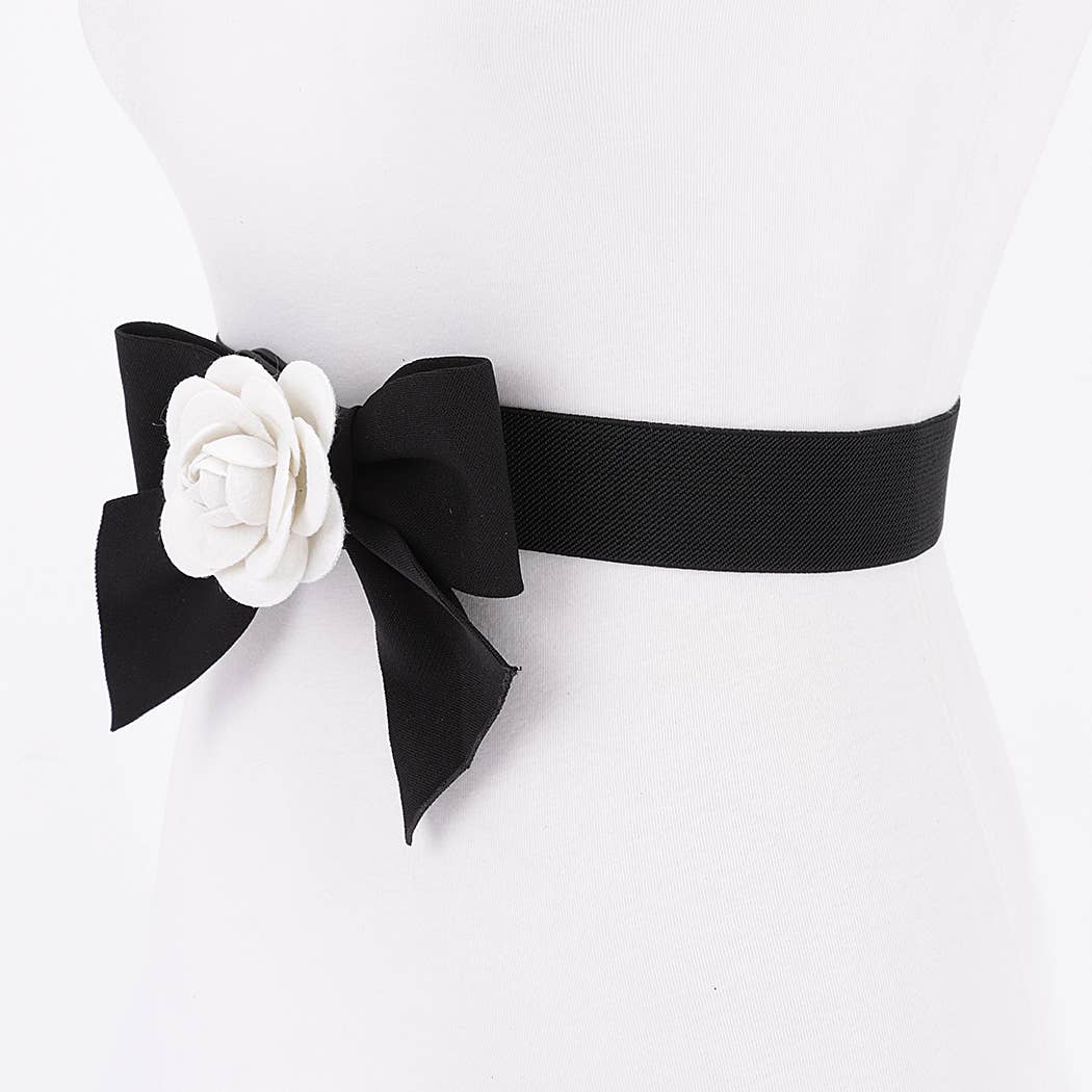 Flower Ribbon Elastic Belt