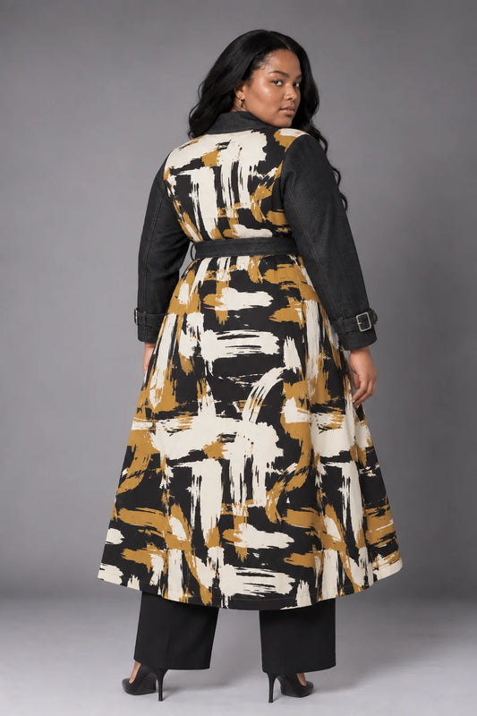 ABSTRACT ALLURE COAT