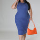 TANK YOU DRESS-BLUE