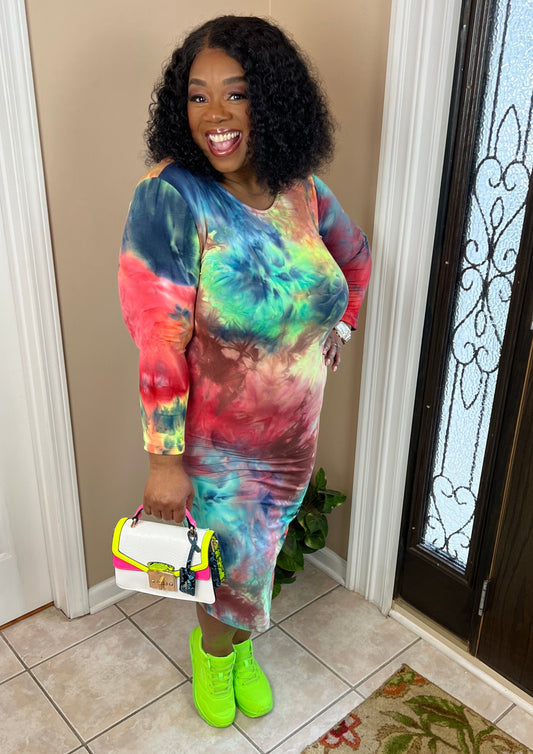 TIE DYE BODYCON '