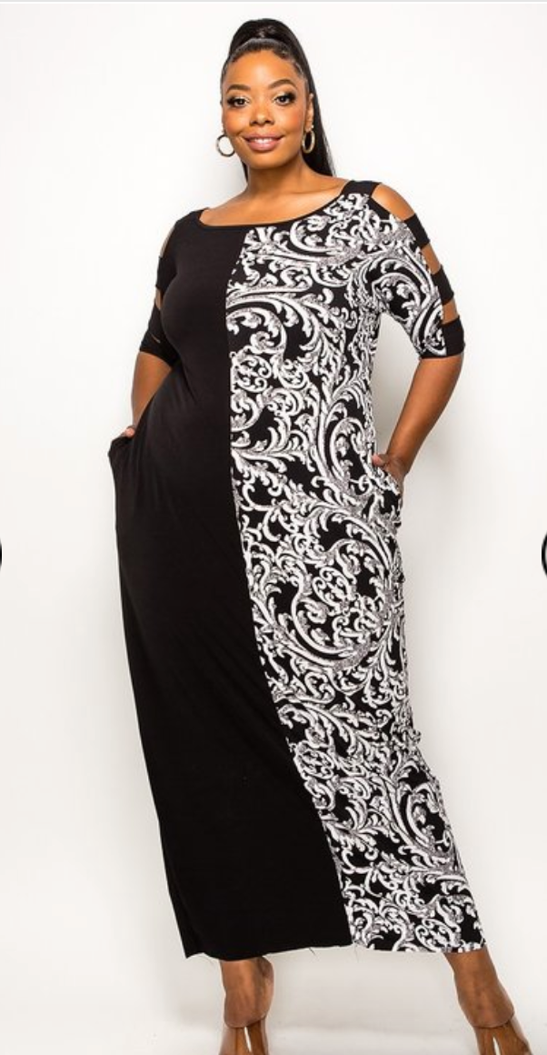 DOUBLE COLD MAXI DRESS